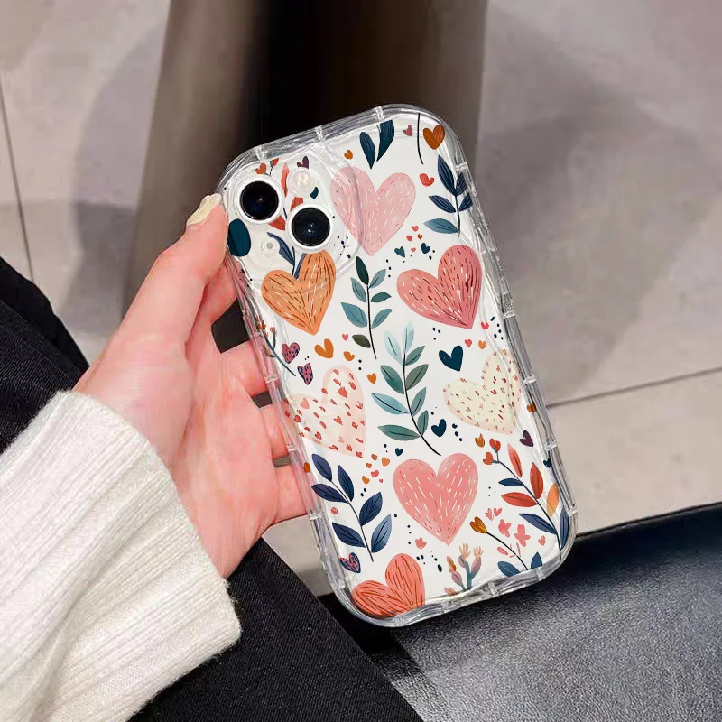 Elegant Tulip Leaves Floral Phone Case Shell