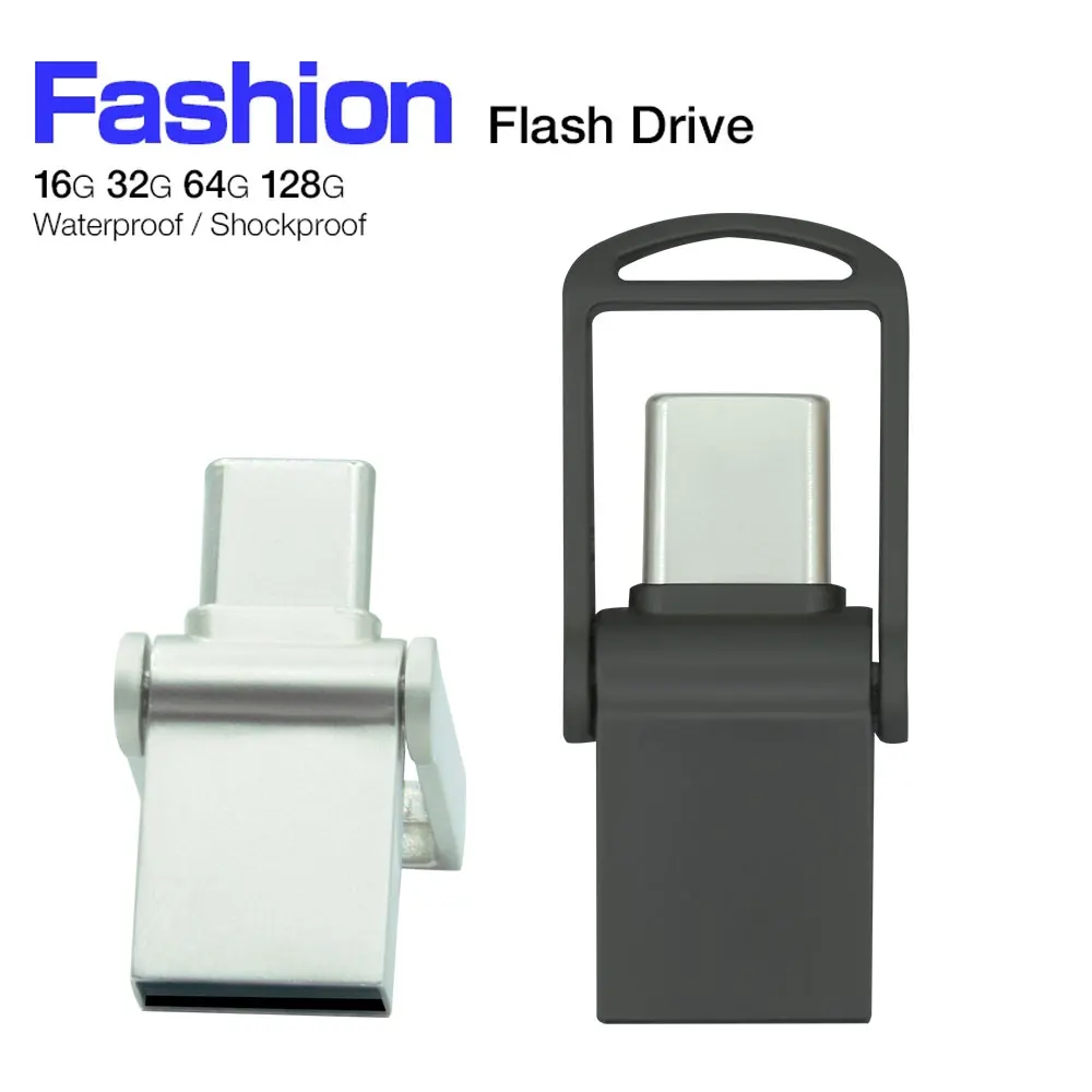 TYPE-C 2 in1 USB 2.0 플래시 드라이브 64GB 고속 펜 드라이브 32GB 16GB 8GB 메모리 스틱 4GB 펜 드라이브(휴대폰 컴퓨터용)