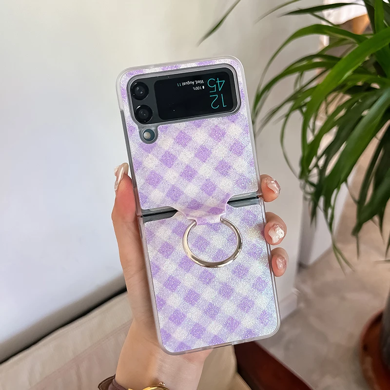 Z Flip 4 Custodia Funda Per Samsung Galaxy Z Flip 4 Z Flip 3 Custodia Protettiva Antiurto A Reticolo Grande Zflip4