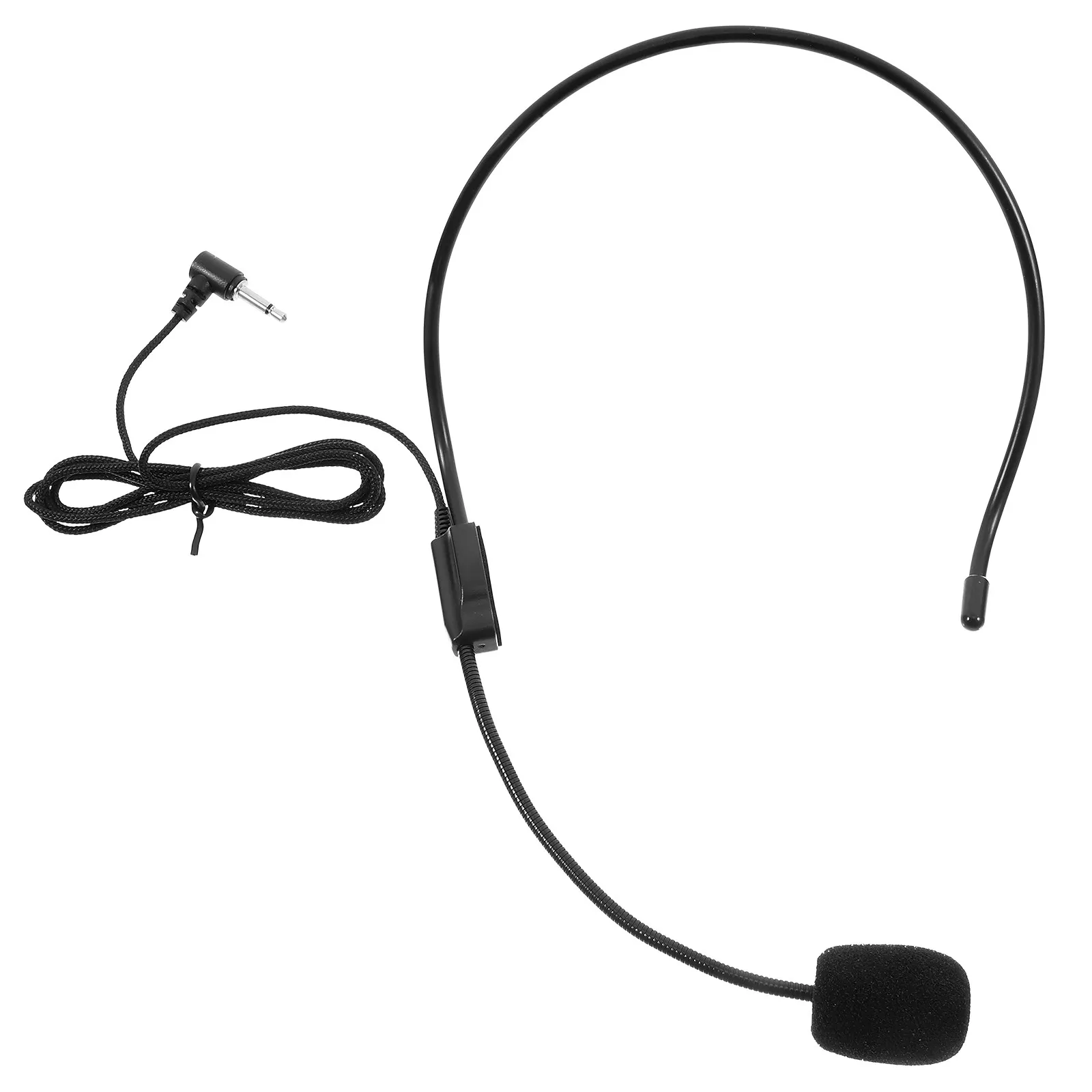 마이크 헤드셋 3.5mm 교실 강의용 조절 가능한 회전식 헤드밴드 교사용 음성 증폭기 마이크