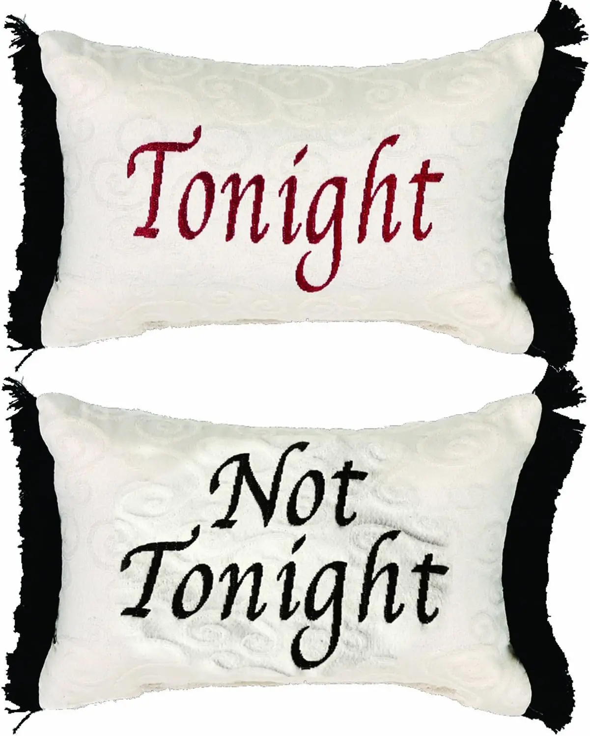 

12.5 x 8.5-Inch Decorative Throw Pillow, Tonight or Not Tonight Reversible Damask Pillow covers decorative Cojines decorativos p