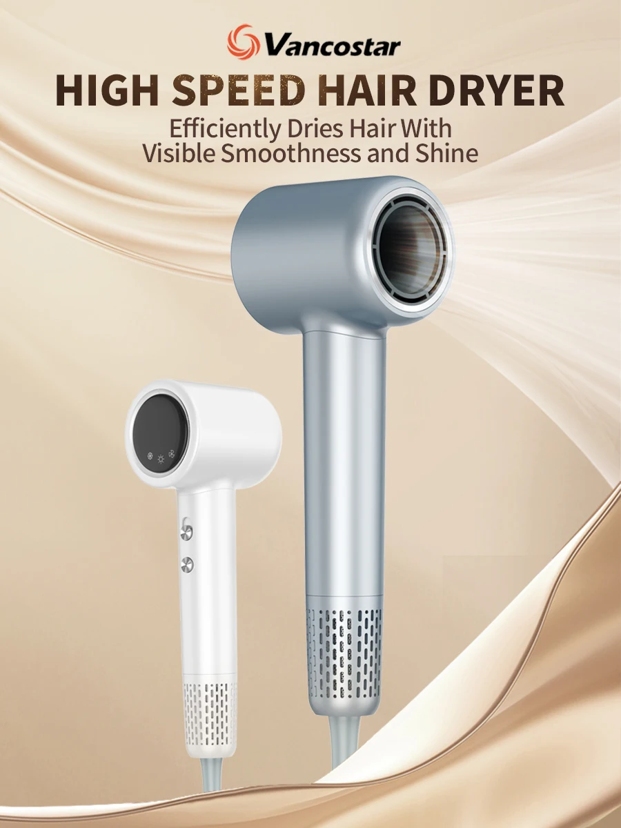 Description Picture 2 of itemVancostar High Speed Hair Dryer Ionic Blow Dryer 110000RPM Professional Straightener Hair Care for Home Travel Free Shipping