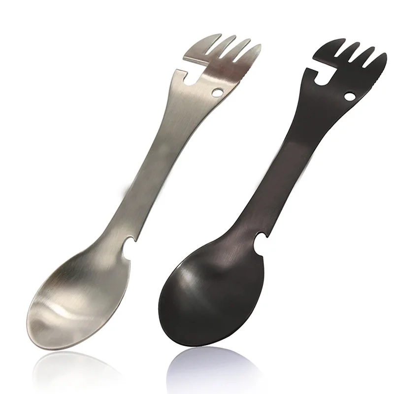 CampingForkSpoonMultiFunctionSpoon5In1IntegratedForkSpoon