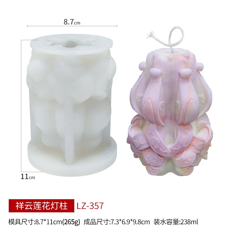 Stampi in Resina Kit in Silicone, Stampo in Resina Epossidica con Coperchio per Candele di Incenso Piante Piccole Orecchini Anelli Monete Chiavi