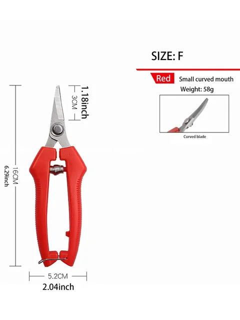 1pc minimalist pruning scissors, stainless steel plant branch scissors, for outdoor gardens 4
