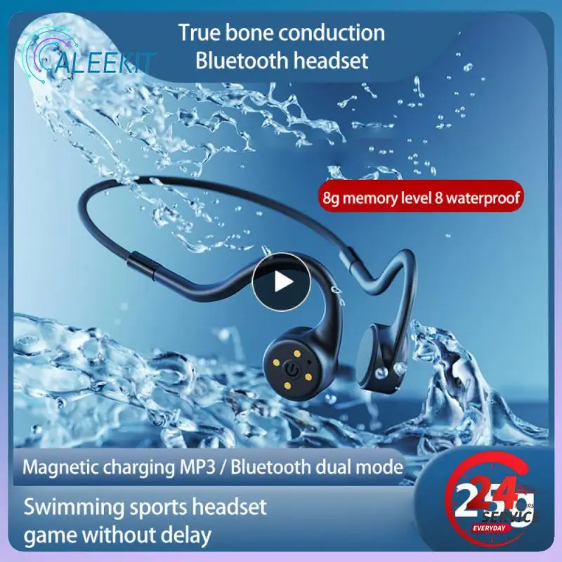 

Новая беспроводная гарнитура 2023 X5 с костной проводимостью, 8 ГБ, IPX68, водонепроницаемый музыкальный mp3-плеер, наушники для дайвинга