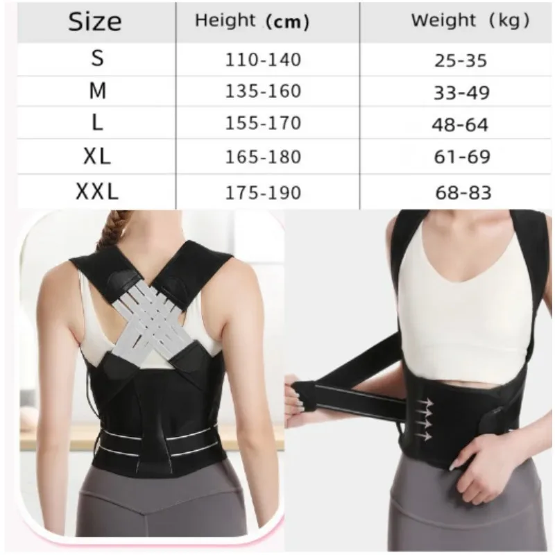 Back Posture Correction Belts for Women Men Adjustable Shoulder Posture Support Back Straightener Body Shape Support Correction posture corrector belt posture corrector