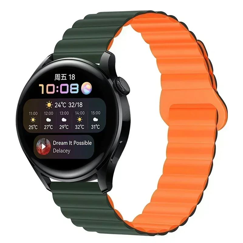 Magnetic Loop Silicone Watchband Strap