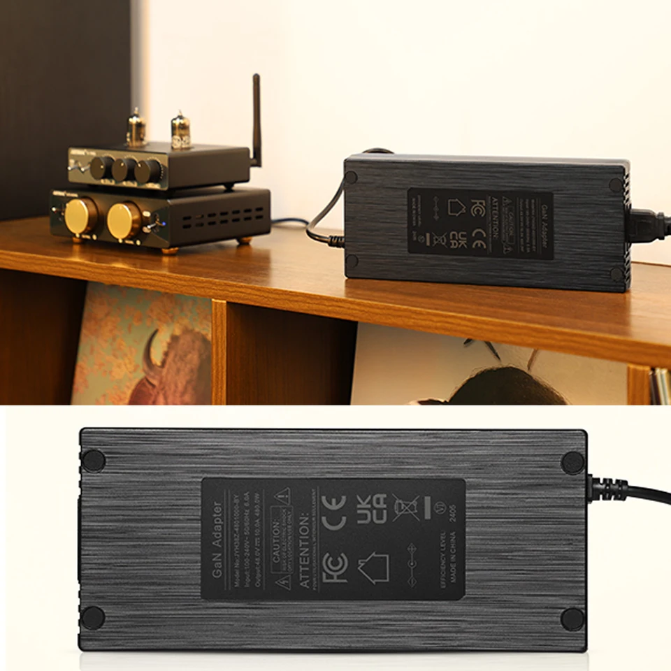AIYIMA オーディオ GaN 48V 10A/5A DC 電源充電器アンプ電源アダプタ