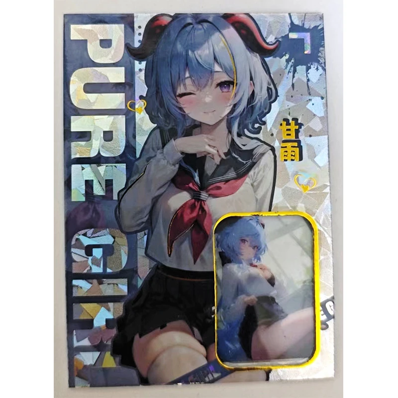 Anime Goddess Story Ganyu Yelan Kafka Sangonomiya Kokomi Keqing Shenhe Film Cards Christmas Birthday Gifts Children's Toys