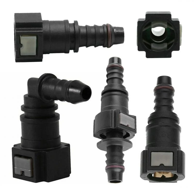 9.49 ID6 Car Fuel Quick Release Hose Connector Gasoline Diesel Oil Pipe Pump Rubber Fitting Car Accessories Tools