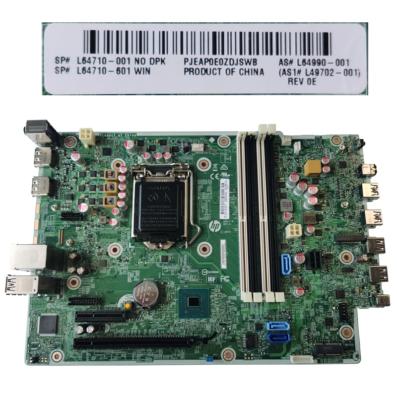 

L64710-001 L64710-601 Used For HP ProDesk 600 G5 SFF Motherboard L64990-001 L49702-001 Q370 LGA1151 8th 9th DDR4 100% Tested