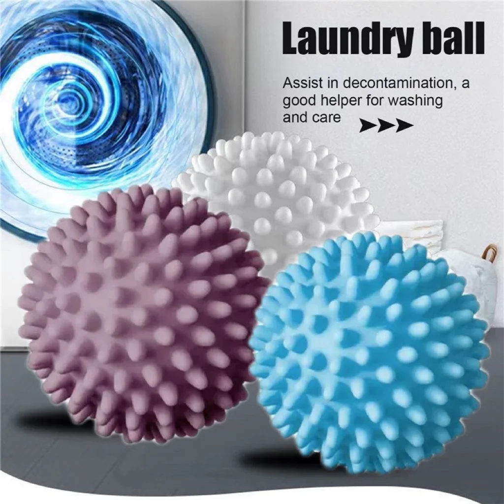 1/2/3pcs PVC Dryer Ball Reusable Laundry Balls Washing Machine Drying