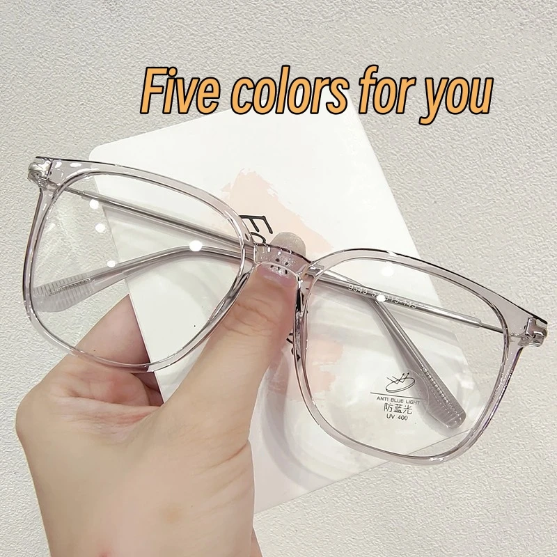 

Luxury Design Ultra Light Unisex Eyeglasses Retro Anti Blue Light Nearsighted Glasses Fashion Clear Glasses Diopter 0 To -4.0