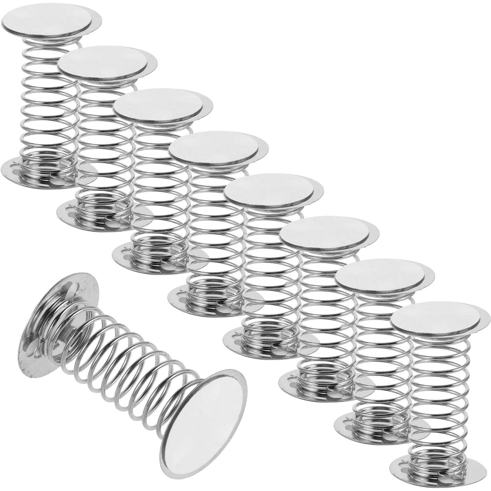 10 Pcs Spring Base Ornaments Toy Dashboard Dolls Making Iron Steel Wobble Springs for DIY Crafts Accessories