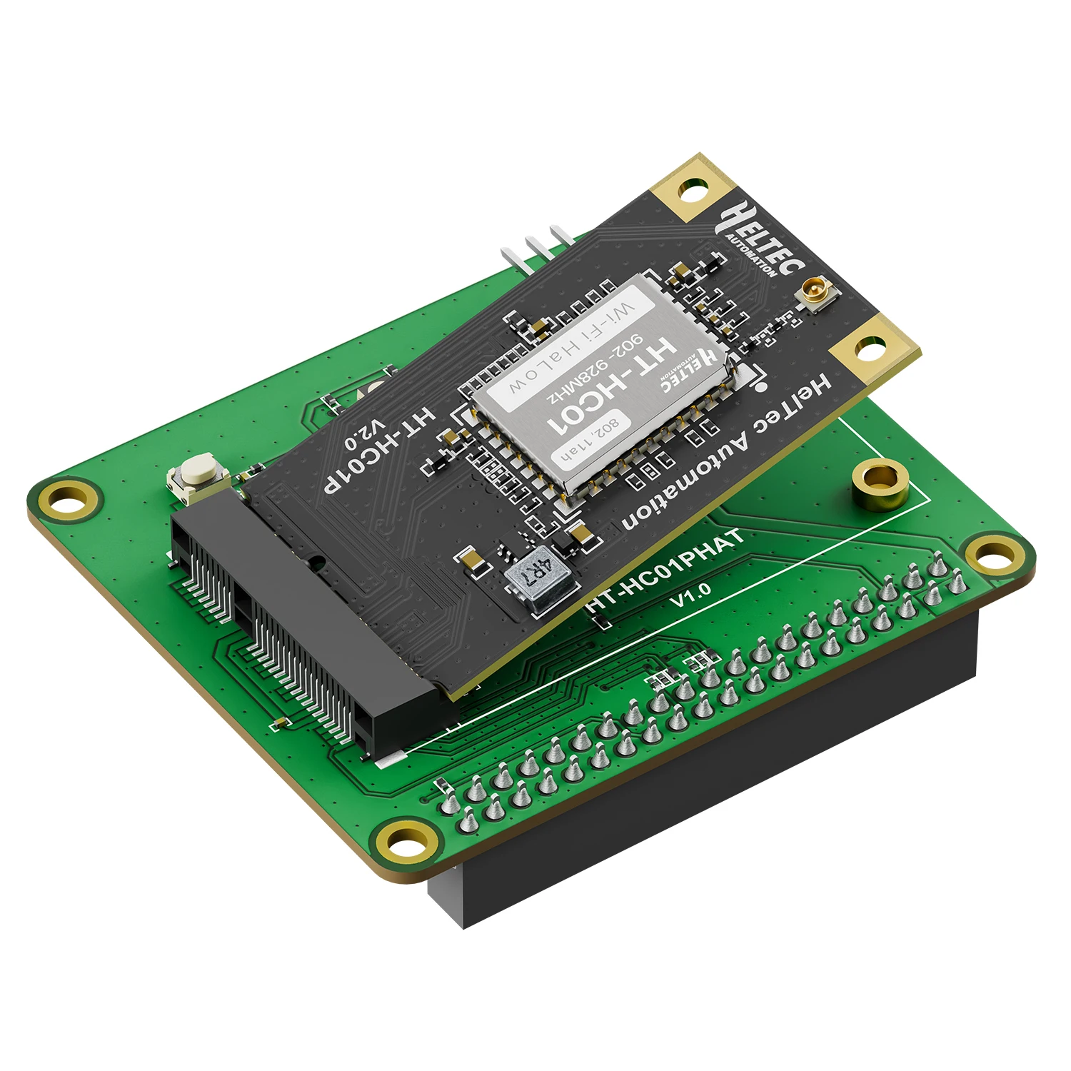 Heltec Wi-Fi HaLow IEEE 802.11ah HT-HC01P V2 모듈 지원 미니 PCIe 인터페이스 27dBm 장거리 전송 보안 IoT