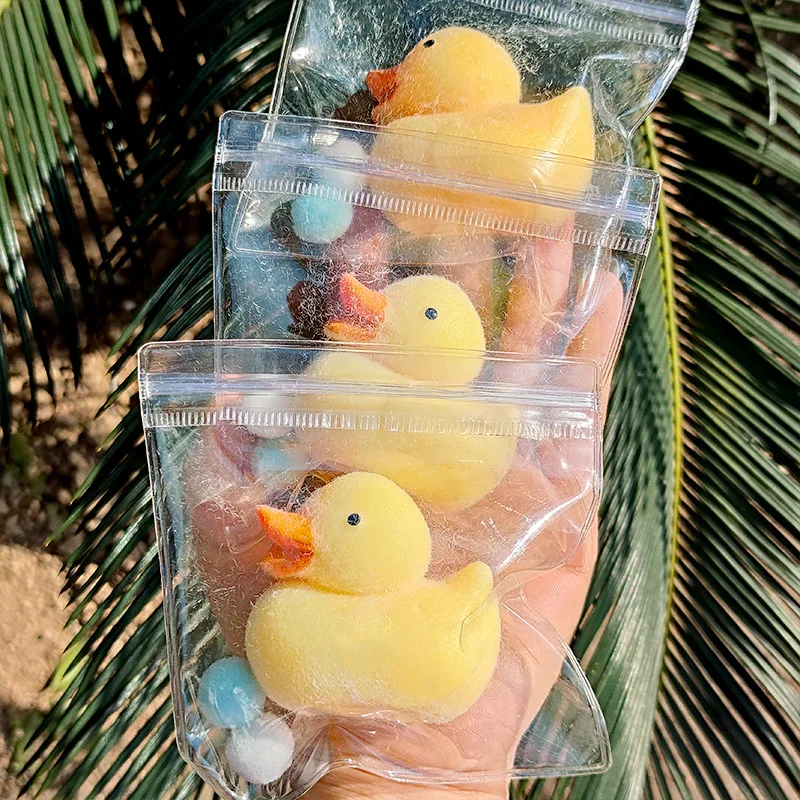 2024 Kawaii Plush Yellow Duck Stress Relief Soft Toy Mochi Taba Squishy New Fidget Toy Pinch Toy Cute Duck Girl Birthday Gift 3