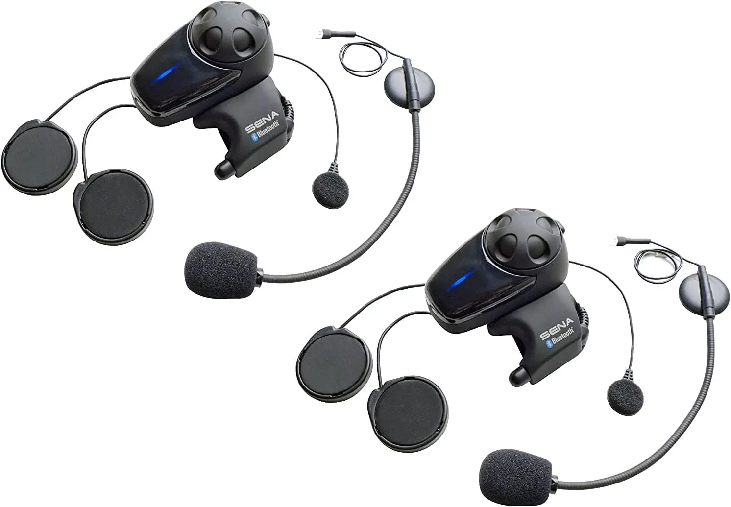 

Sena SMH10D-11 Motorcycle Bluetooth Headset / Intercom with Universal Microphone Kit (Dual) , Black