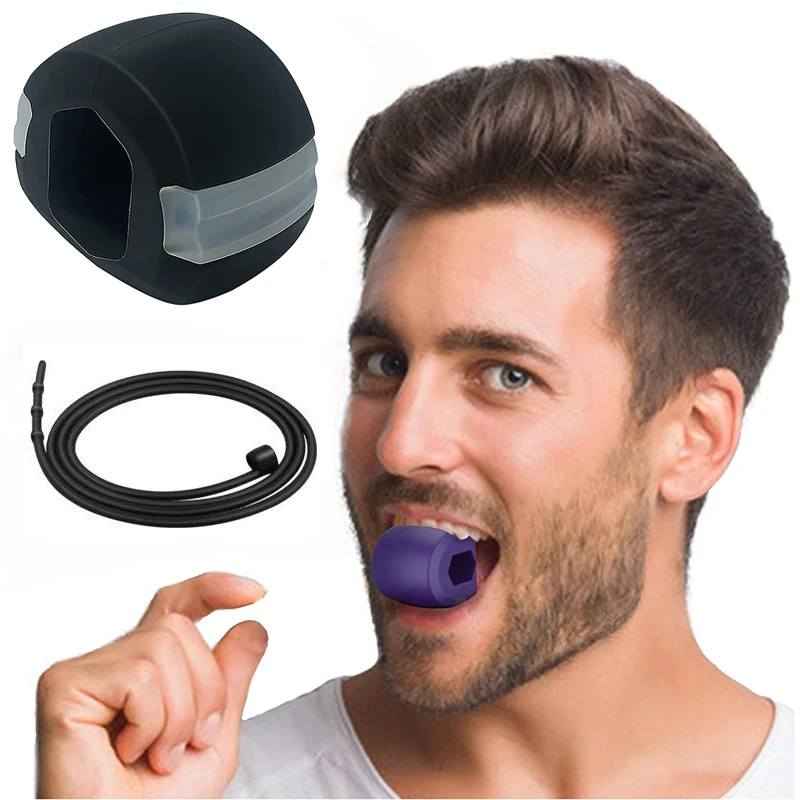 Double Chin Reducer Jaw Exercise Ball Jaw Trainer V Line Shaped Face Lift Slimmer Facial Fat Burner Chisell Jawline Exerciser silicone rubber face slimmer exercise mouth piece muscle anti wrinkle lip trainer mouth massager exerciser mouthpiece face care