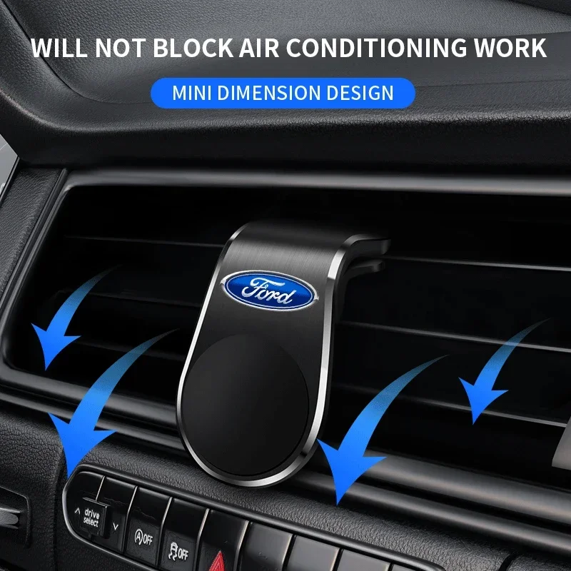 Hot For Ford New Car Phone Magnet Holder Stand Air Vent Gravity Car Moun Support For Ford Ranger C-Max S-Max Focus MK3 Gala