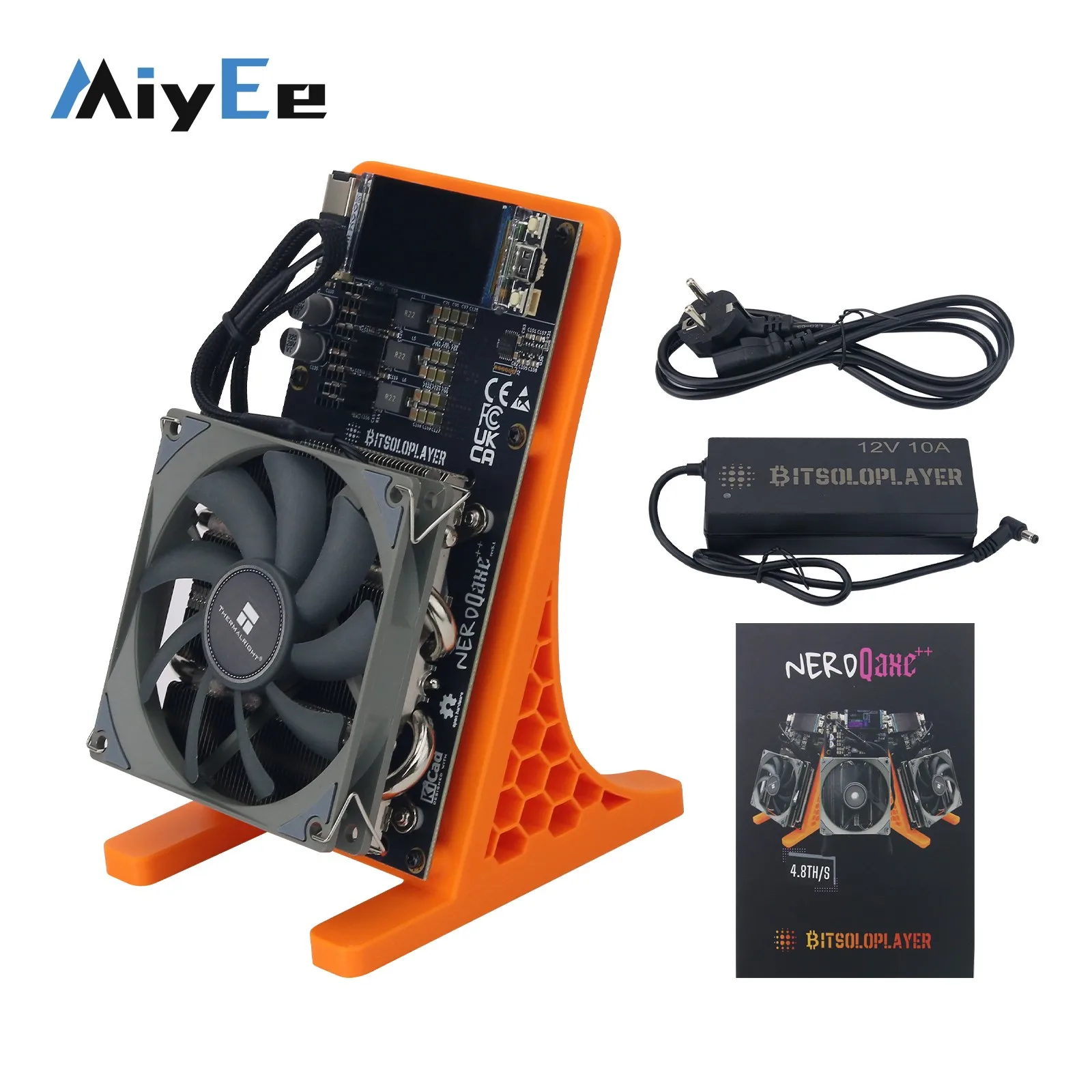 NerdQaxe++ 4.8TH/s 80W ASIC Miner BTC Miner Open-Source Home Bitcoin Miner  (Wifi Connection only) - AliExpress