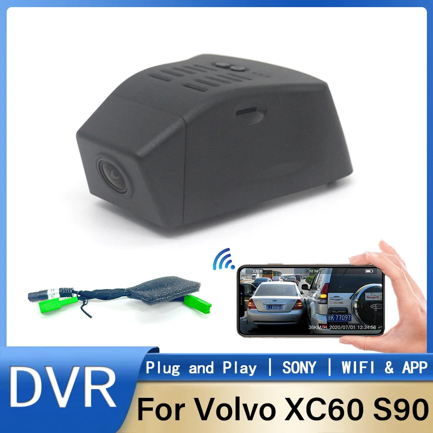 

New! Plug and play Special Car DVR Wifi Dash Cam Video Recorder Original For Volvo XC60 S90 2022 High Quality Night Vision 1080P