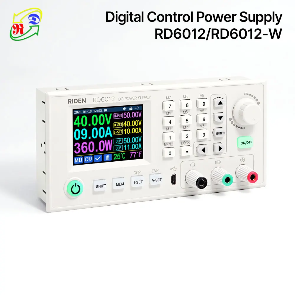 RD RD6012 Digital Control Regulated Voltage Step Down Adjustable Stabilized Variable Bench Power Supply 60V 12A Charge Battery