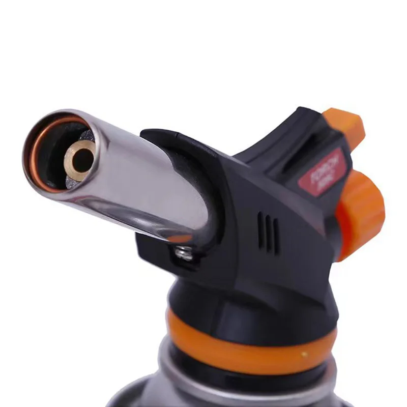 Gas Torch Welding Flame Gun Burner Nozzle Flamethrower Butane Outdoor Camping BBQ Brazing Kitchen Cooking