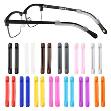 

1 pair Silicone Eyeglass Non-Slip Ear Hook Anti-Slip Elastic Comfort Glasses Retainers for Spectacle Sunglasses Reading Glasses