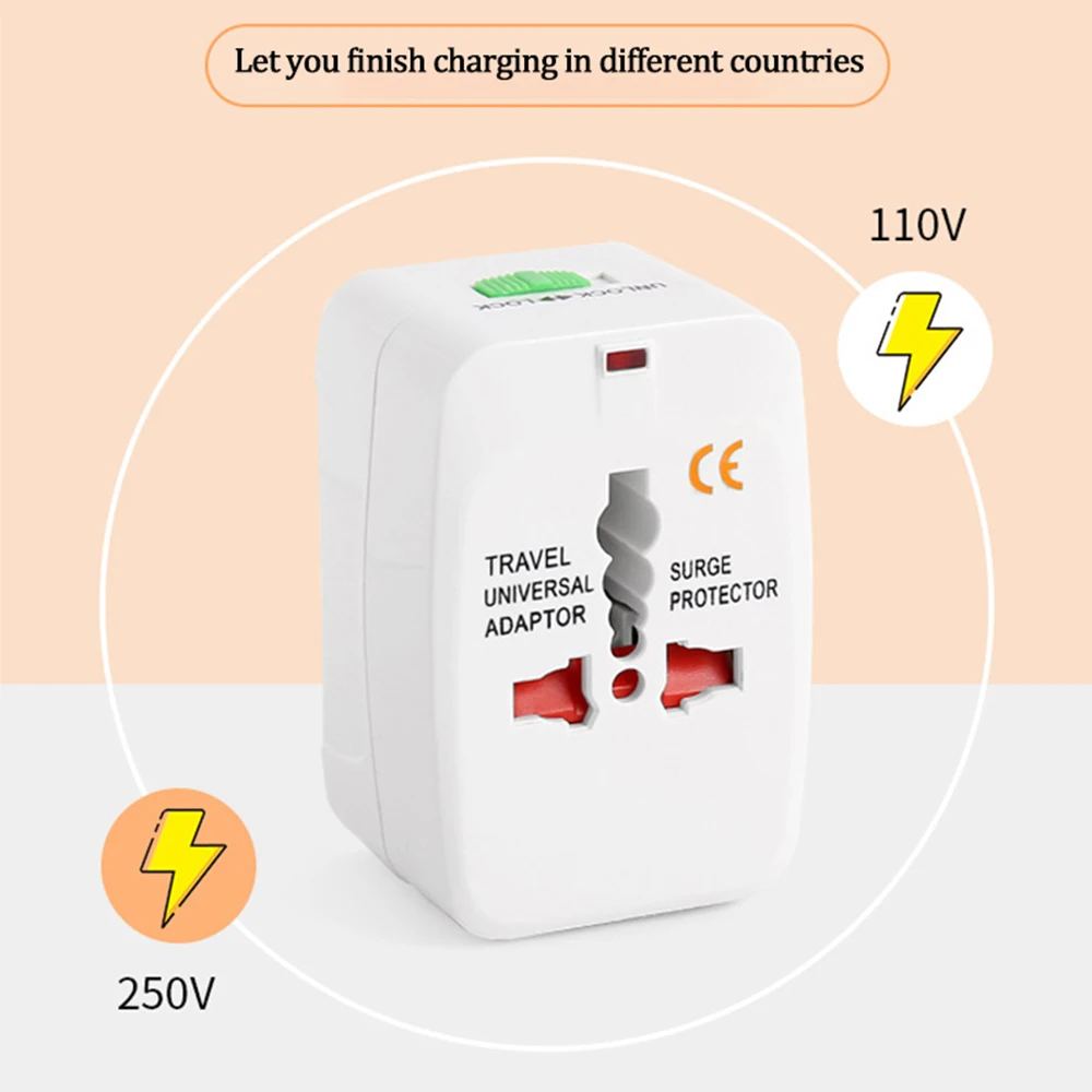 Plug Adapter EU Plug Adapter Power Plug Adapter EU Socket Converter Plug Converter Power Adapter Universal Travel EU AU US Plug Adapter Compatible Solve Charging Specifications AC Power Adaptor Convertor Plug Socket