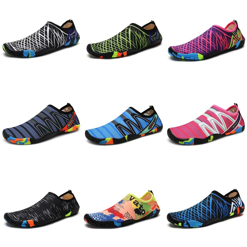 Quick-Drying Beach Water Shoes Unisex Swimming Aqua Slippers Seaside Barefoot Surfing Upstream Sneakers Women Men Light Sandals Water Shoes Aqua Shoes Sandals Slippers Flip Flops Barefoot Shoes