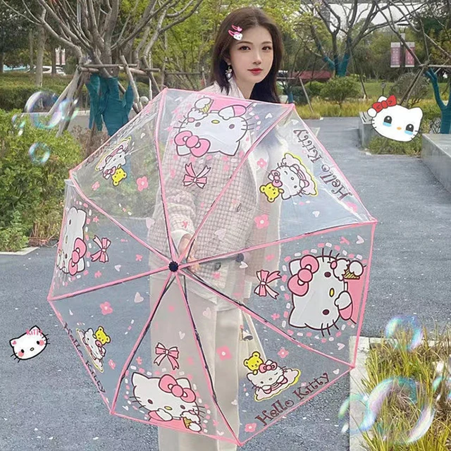 나만 빼고 다 알고 있는 산리오 헬로 키티 자동 접이식 우산으로 비오는 날에도 스타일을 뽐내세요! 찾기