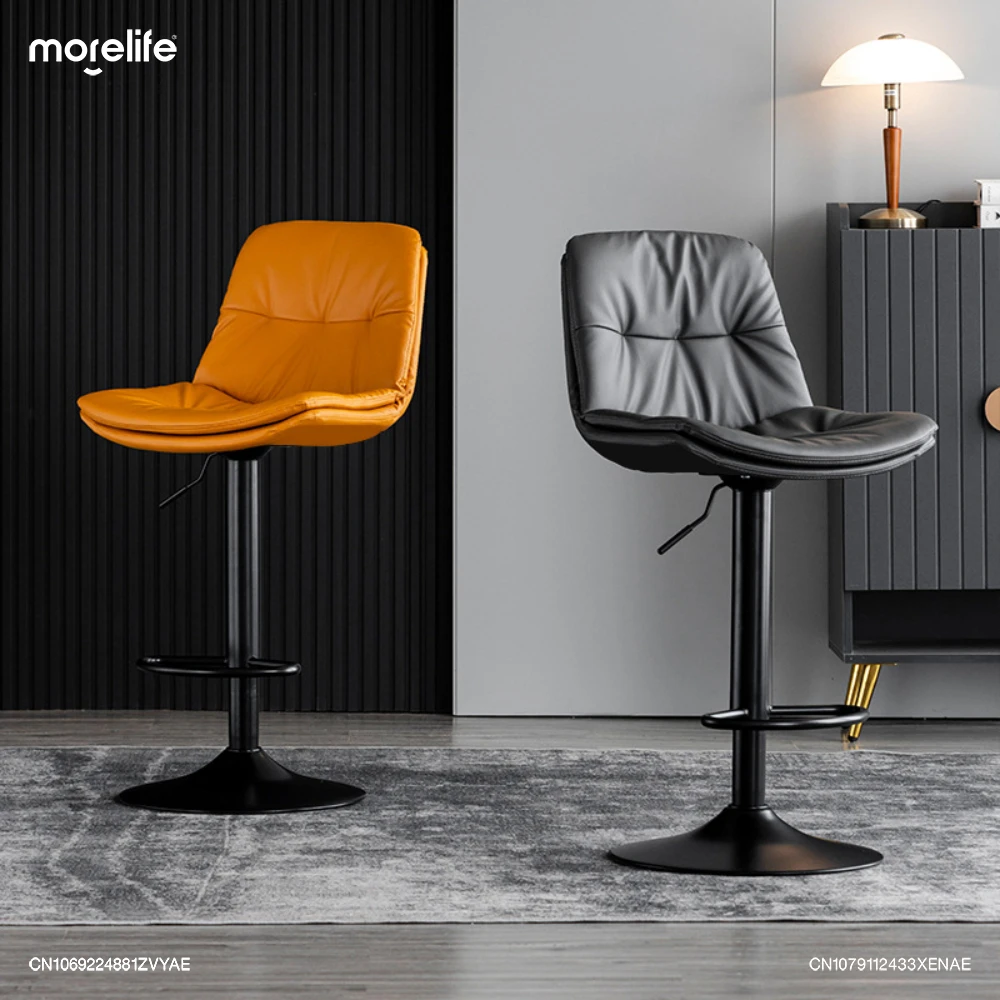 

2024 New Nordic Lift Rotating Bar Chairs Home Modern Simple Backrest Creative Light Luxury Cash Register Chair High Feet Stool