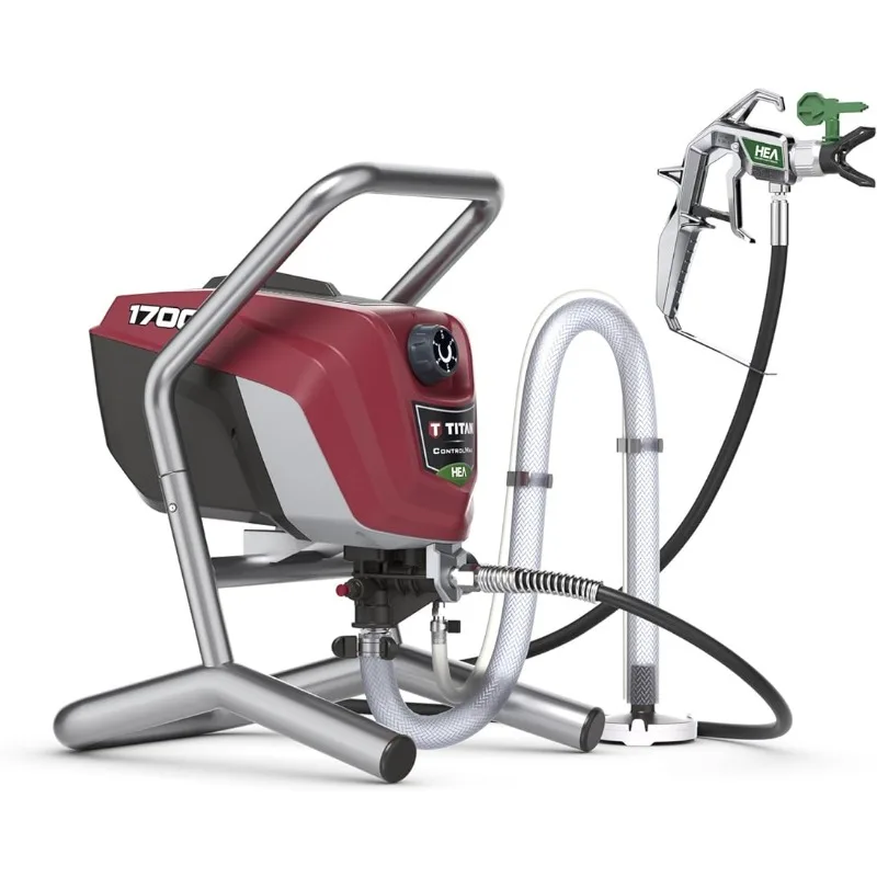 

High Efficiency Airless Paint Sprayer, HEA technology decreases overspray by up to 55% while delivering softer spray