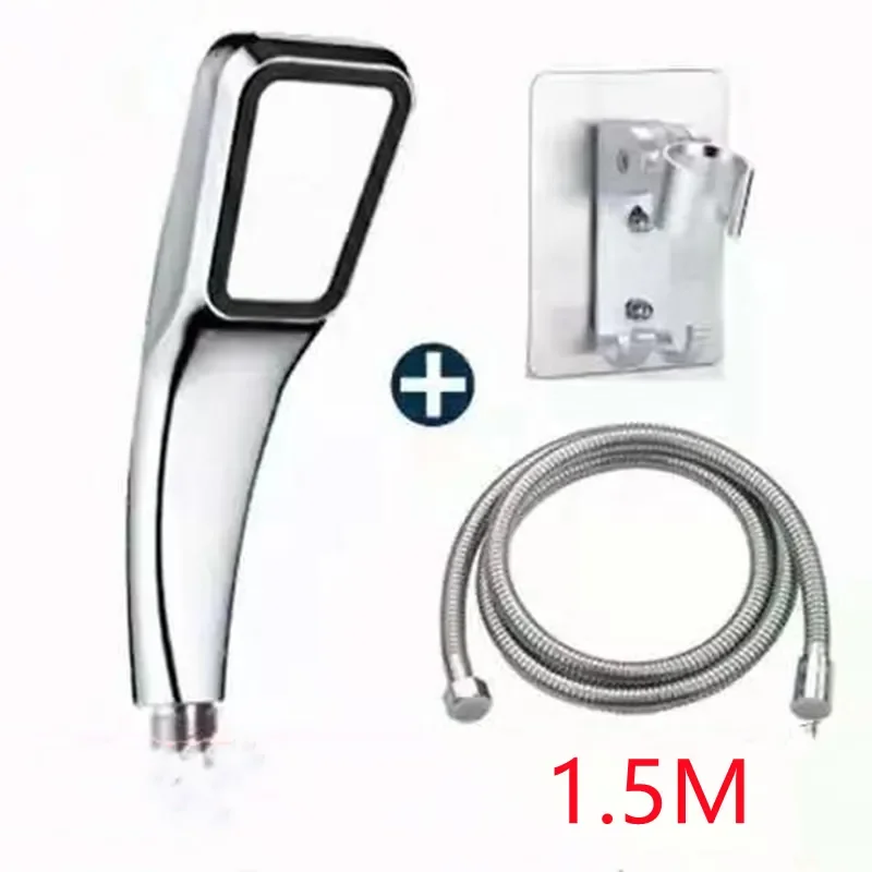 Shower Head 300 Holes High Pressure Rainfall Water Saving Flow Chrome ABS Sprayer Nozzle Square Bathroom Accessories