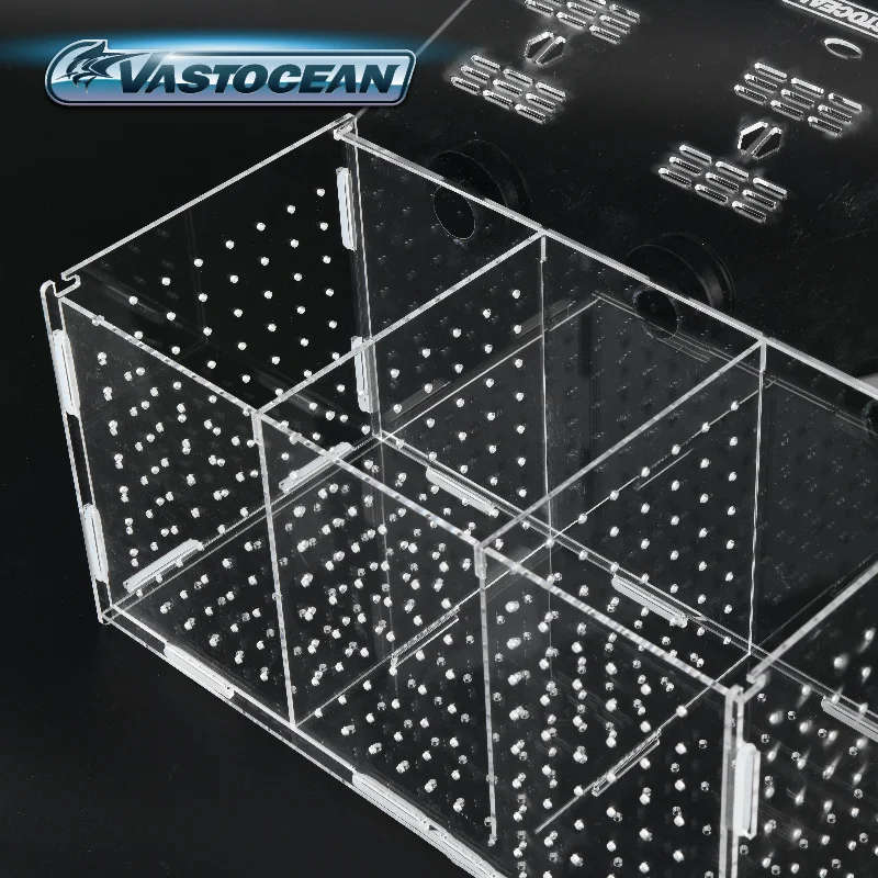 Magnetic Combined Acrylic Hatching Isolation Box Breeding Box for Fish Tank