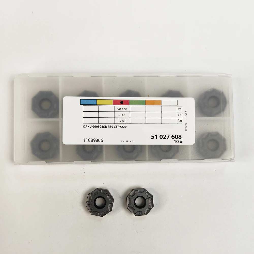 

Твердосплавные вставки HUAZHICHUN OAKU 060508SR-R50 CTPK220, фрезерный станок