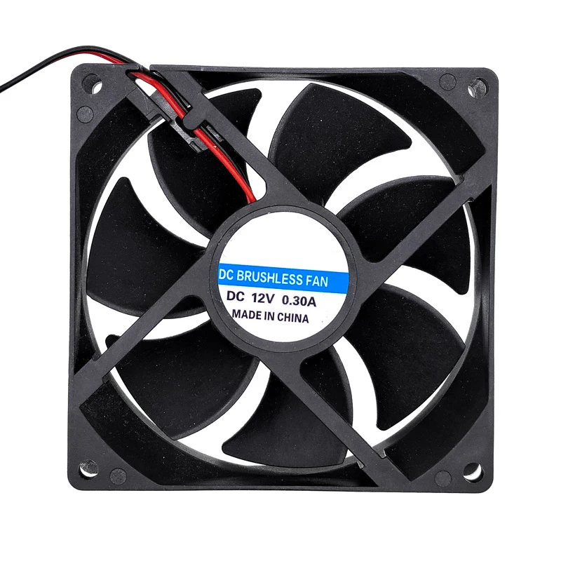 Computer Cooling Fan 5Pcs DC Brushless Fans Computer Case Cooling CPU Fan 5V 12V 24V Sleeve Bearing 2 Lines 25/30/35/40/50/60/70/80*10mm 80/90*25mm