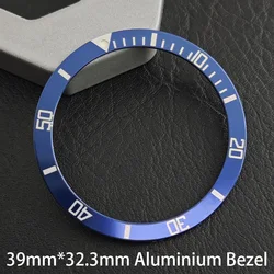 Premium Flat Aluminium Watch Bezel - 39mm Replacement Part for Men's Mechanical Watch (10 Aluminium Bezel)