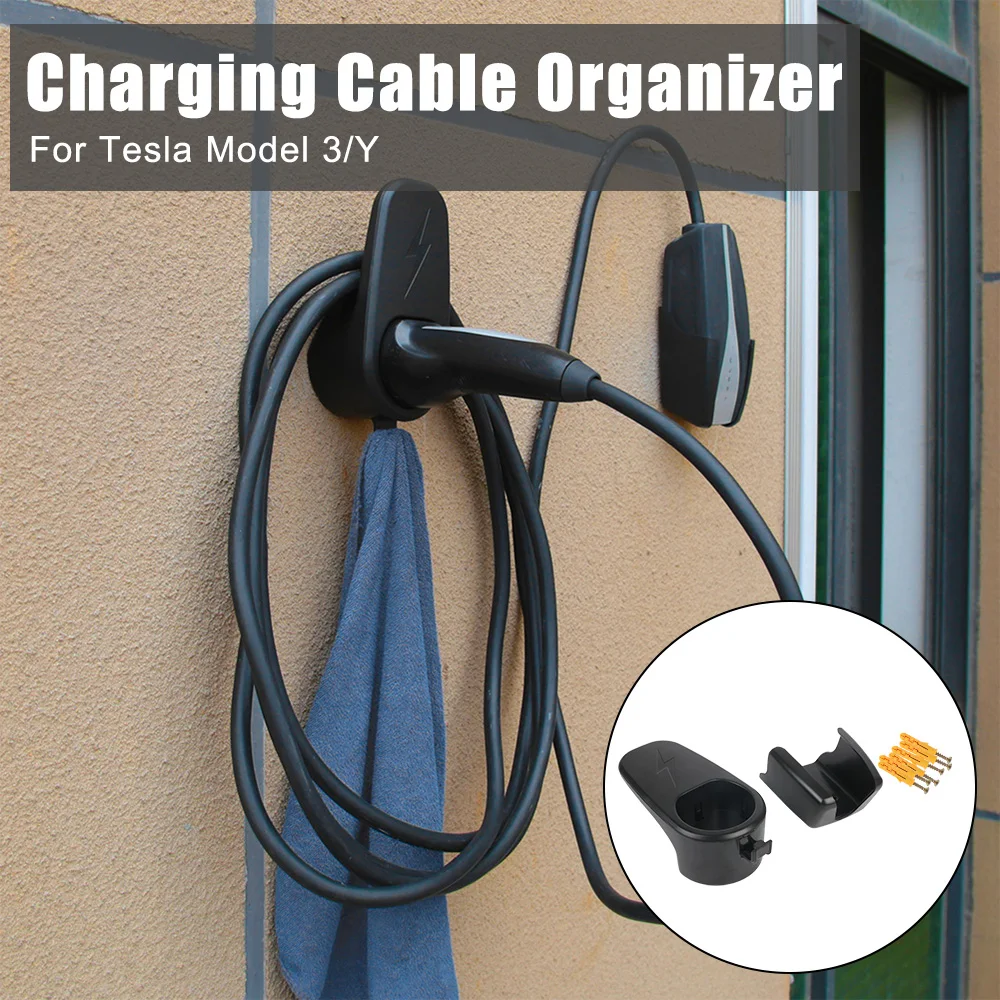 Staffa Per Connettore Staffa Per Montaggio A Parete Staffa Per Chassis Supporto Per Caricabatterie Per Tesla Model 3 Model Y Organizer Per Cavi Di Ric
