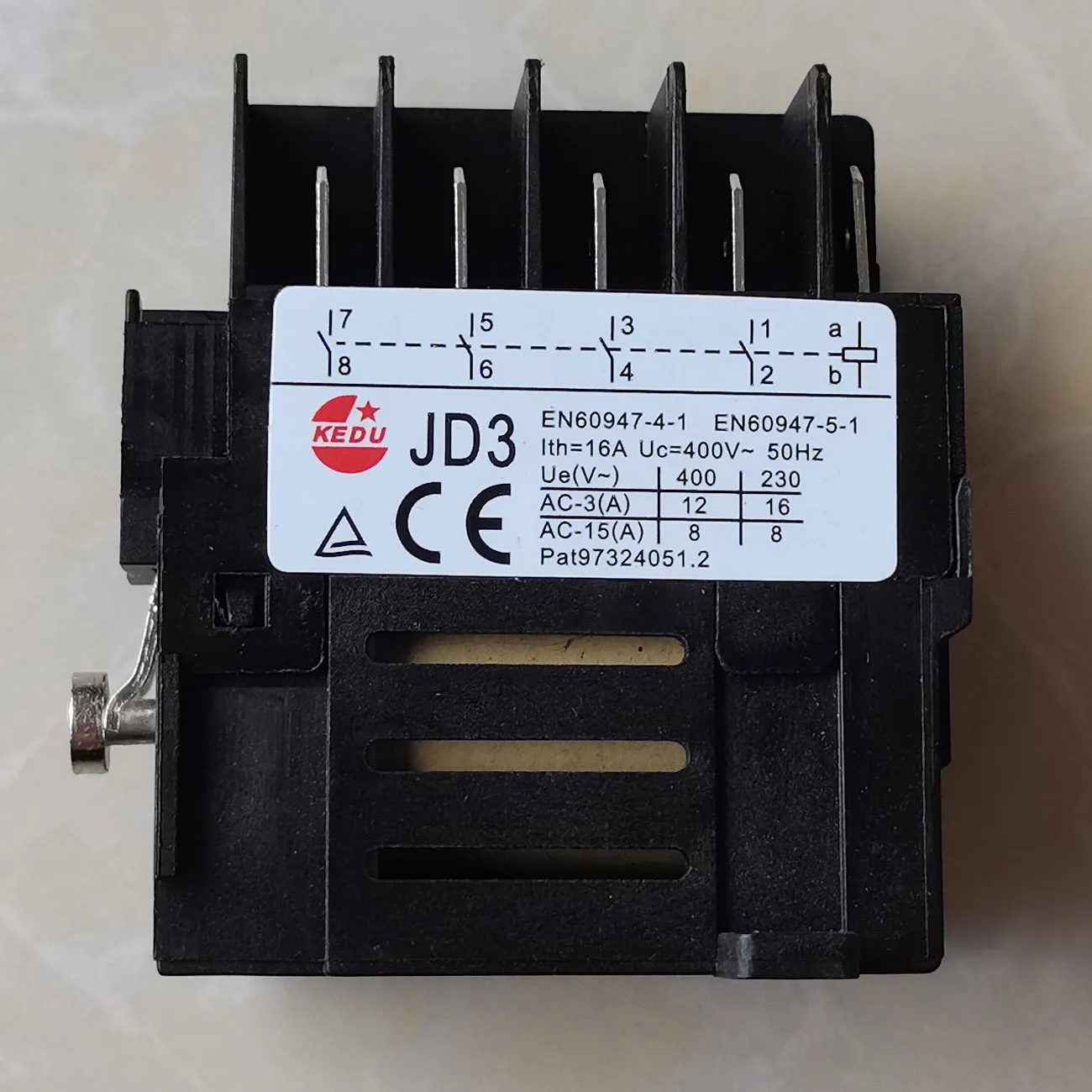 KEDU ELEKTROMECHANISCHE RELAIS JD3 JD4 Motorsteuerrelais 230V 400V 8Pin