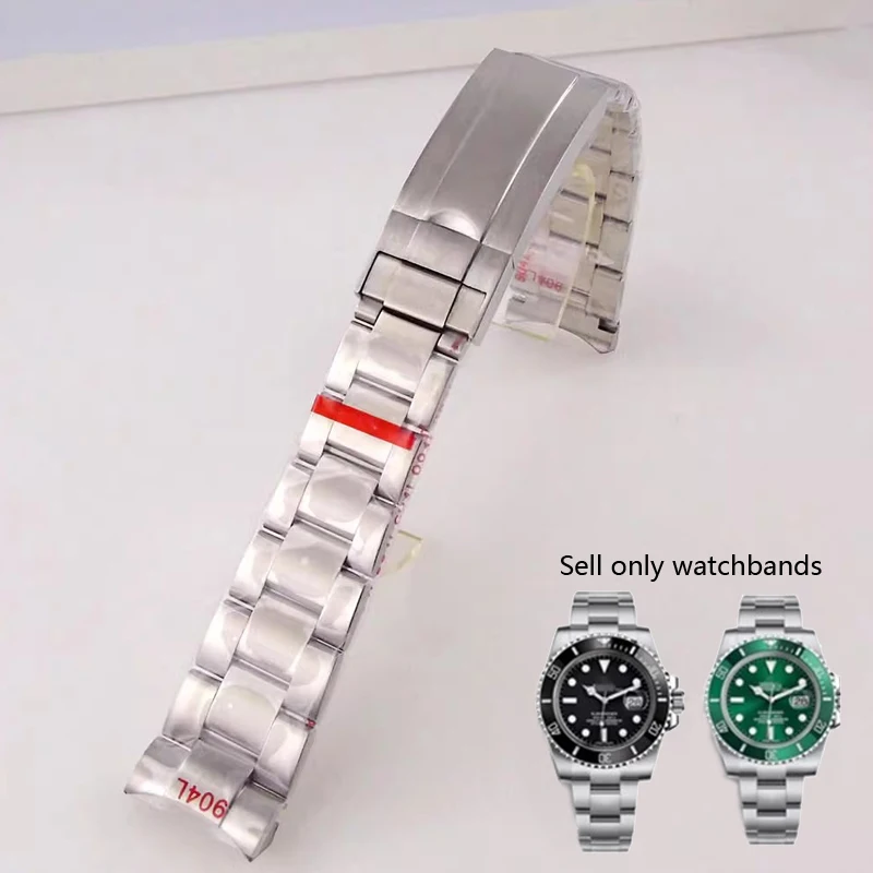 Premium 904 Stainless Steel Men's Oyster Watch Bracelet - Metal Strap 20mm/21mm