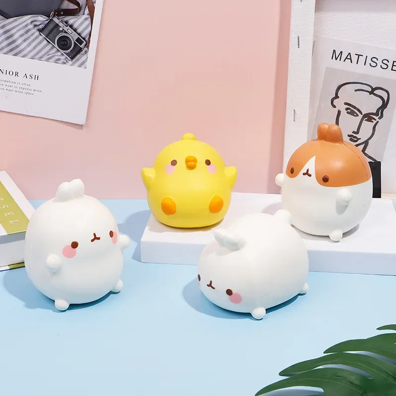 NEW adult kids Cute Chick Rabbit Strawberry  Jumbo Squishy Kawaii Animal Slow Rising Stress Ball fidget toys Squeeze food Toys 4