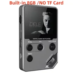 Premium 8GB Lossless Bluetooth MP3 Music Player with Zinc Alloy Body, Rotary Controls, Wireless Connection, FM Radio & Voice Recorder (8GB No TF Card)