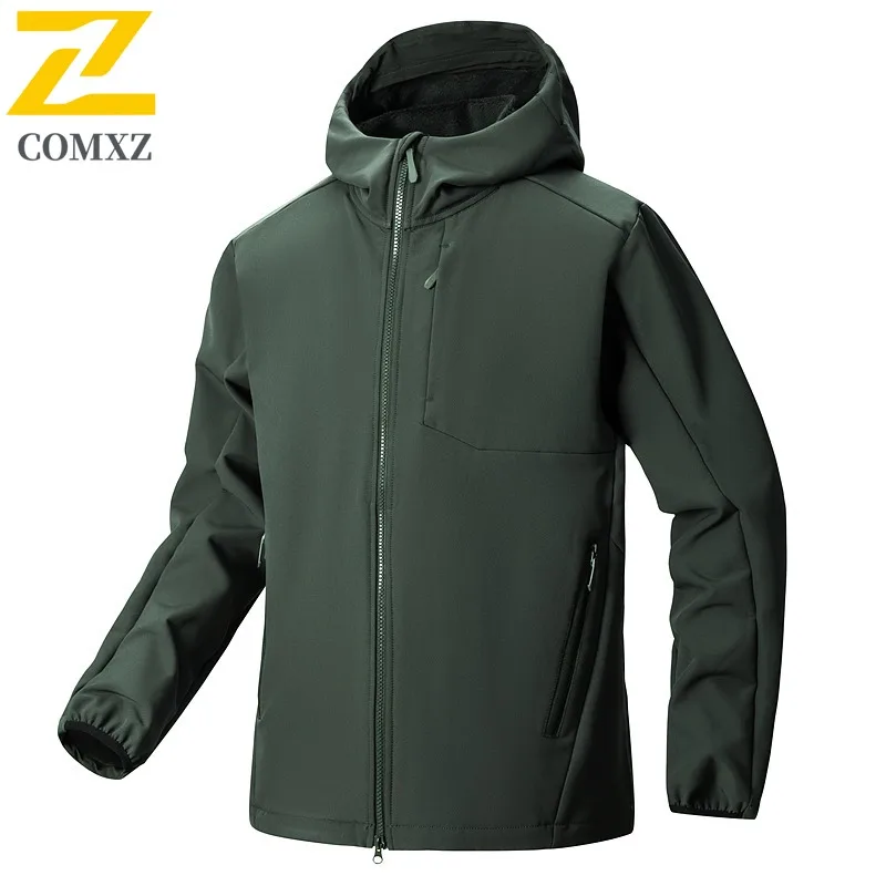 COMXZ Comfort Outdoor Men Jacket Travel Cold Proof Coat Premium Hooded Design Trekking Wind Resistant Warm Winter New Apparel