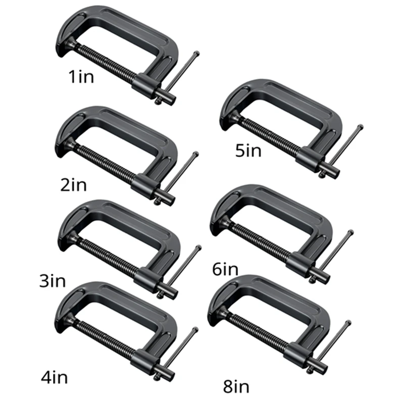 New Heavy Duty G Clamp With Opening, G-Type Thickened Woodworking Clamp, Suitable For Woodworking And Welding