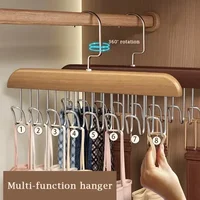 household multifunctional hooks multi-pants clip organizer clothes hanger stainless steel clothes drying rack with 8 hooks 1