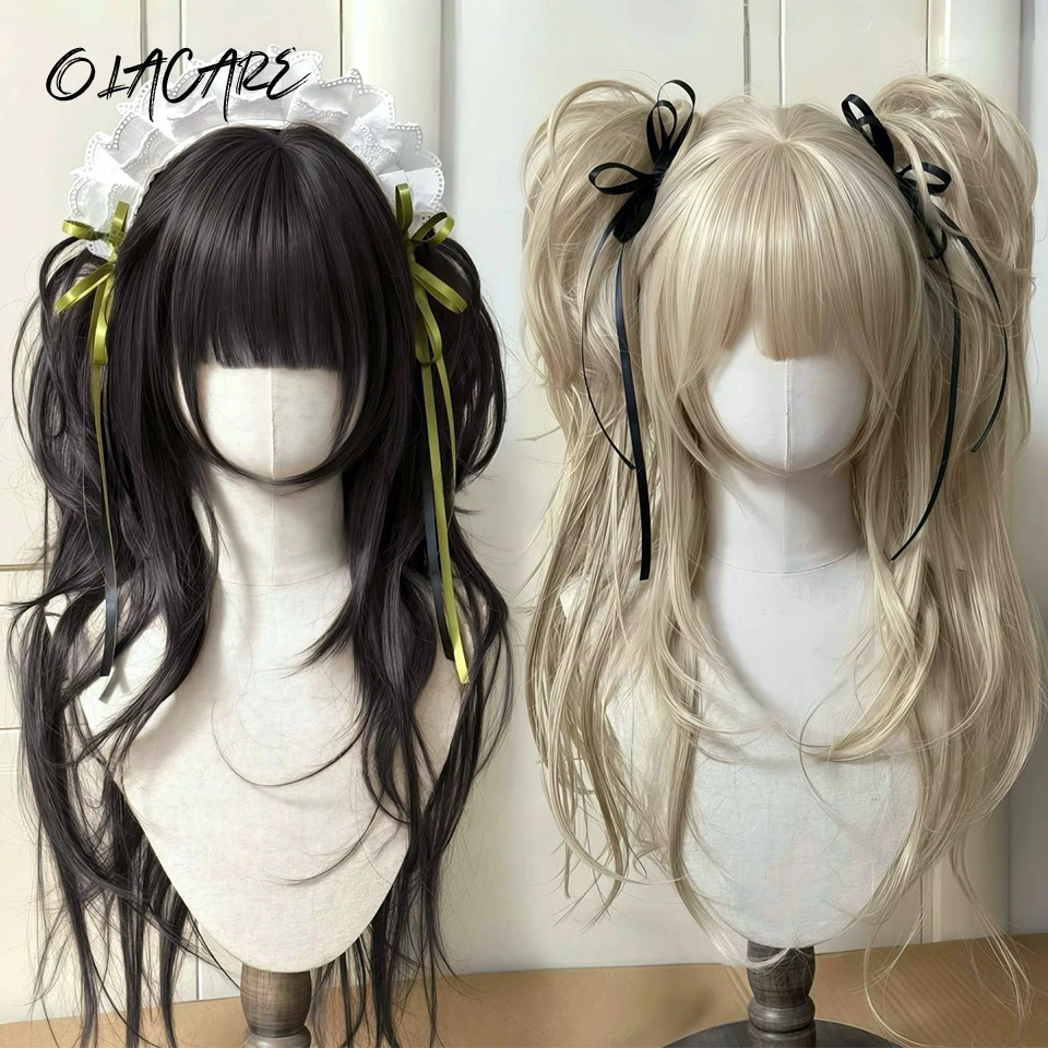 Synthetic Blonde Wig for Women with Curly Ponytail