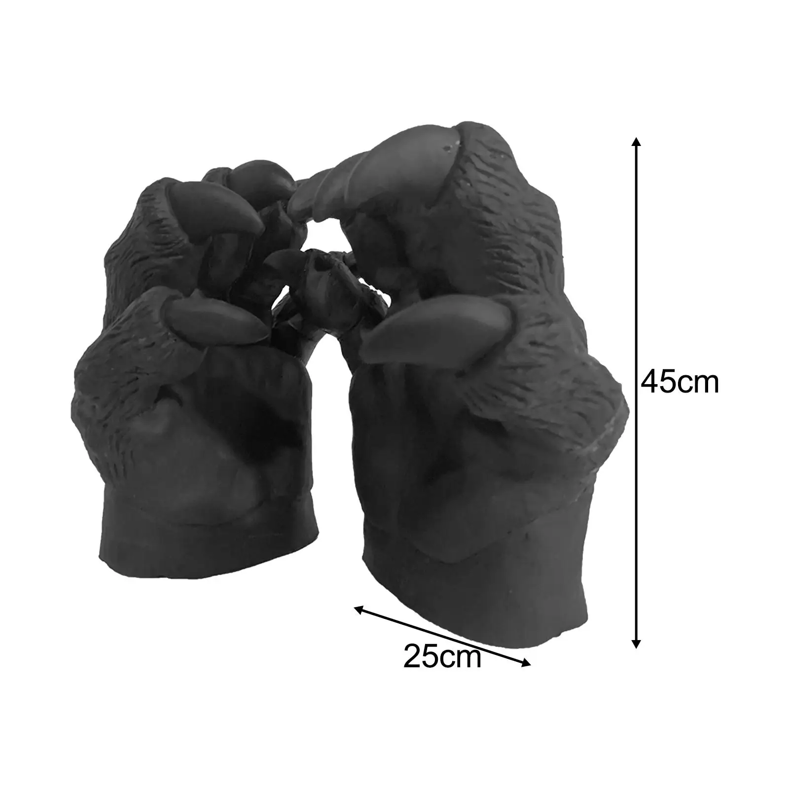 

Halloween Black Bear Gloves Funny Horror Costume Sturdy for Movie Theme Music Festivals Carnival Masquerade Stage Performances