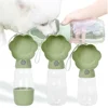 Portable Dog Water Bottle With Food Container Small Large Dogs Cat Leakproof Drink Bowl Outdoor Water Dispenser Bulldog Supplies